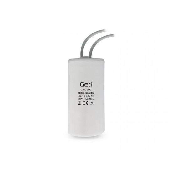 Kondenzátor rozbehový motorový 16uF 450V GETI GMC 16C
