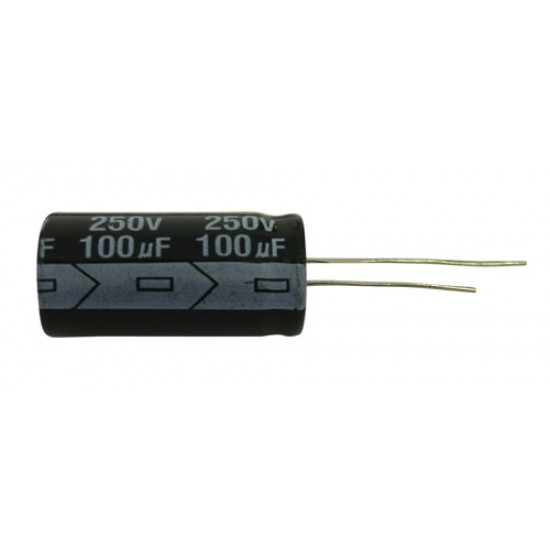 Kondenzátor elektrolytický 100M 250V 16x30-7.5 105*C rad.C