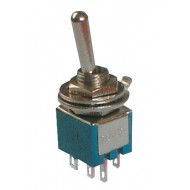 Prepínač páčkový 2pol. 6pin ON-ON mini Prepínač páčkový 2pol. 6pin ON-ON mini