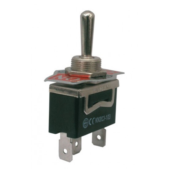 Prepínač páčkový 3pol. 3pin (ON)-OFF-(ON) 250V 10A Prepínač páčkový 3pol. 3pin (ON)-OFF-(ON) 250V 10A