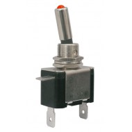 Prepínač páčkový 2pol. 2pin ON-OFF 12VDC 25A LED červená Prepínač páčkový 2pol. 2pin ON-OFF 12VDC 25A LED červená