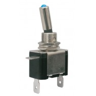 Prepínač páčkový 2pol. 2pin ON-OFF 12VDC 25A LED modrá