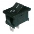 Prepínač kolískový 2pol. 2pin ON-OFF 250V 6A čierny 0-I
