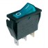 Prepínač kolískový 2pol. 3pin ON-OFF 250V 15A dec. modrý