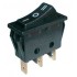 Prepínač kolískový 3pol. 3pin ON-OFF-ON 250V 15A čierny