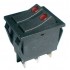 Prepínač kolískový 2x(2pol. 3pin) ON-OFF 250V 15A pros. bod R