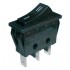 Prepínač kolískový 2pol. 3pin ON-ON 250V 15A čierny