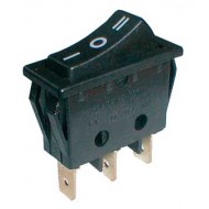 Prepínač kolískový 3pol. 3pin (ON) -OFF- (ON) 250V 15A čierny Prepínač kolískový 3pol. 3pin (ON) -OFF- (ON) 250V 15A čierny