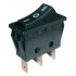 Prepínač kolískový 3pol. 3pin (ON) -OFF- (ON) 250V 15A čierny