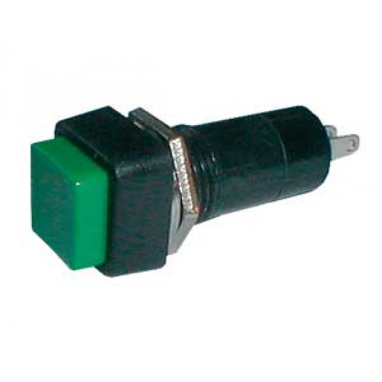 Prepínač tlačítko štv. OFF-(ON) 250V 1A zelené