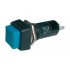 Prepínač tlačítko štv. OFF-(ON) 250V 1A modré