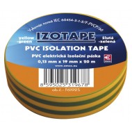 Izolačná páska PVC 19 20m zelenožltá Izolačná páska PVC 19 20m zelenožltá