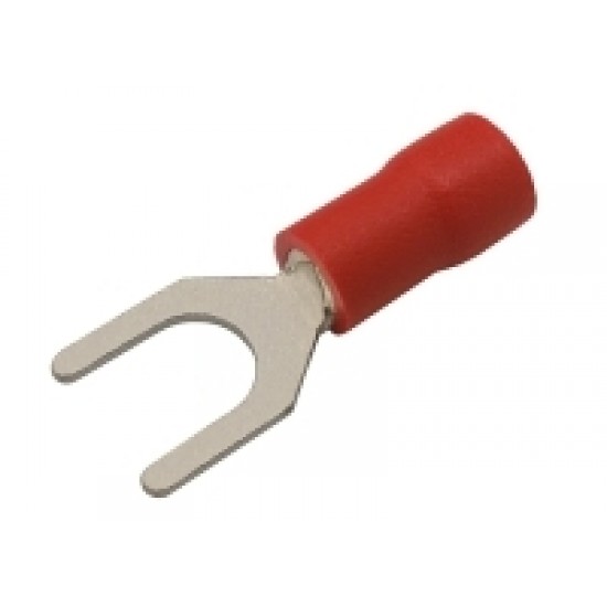Vidlička 5.3mm, vodič 0.5-1.5mm červená Vidlička 5.3mm, vodič 0.5-1.5mm červená
