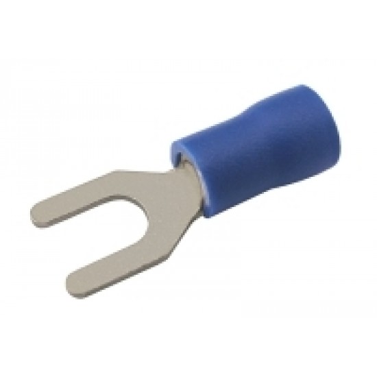 Vidlička 4.3mm, vodič 1.5-2.5mm modrá