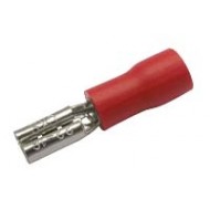 Zdierka faston 2.8mm ,vodič 0.5-1.5mm červená Zdierka faston 2.8mm ,vodič 0.5-1.5mm červená