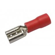 Zdierka faston 4.8mm, vodič 0.5-1.5mm červená Zdierka faston 4.8mm, vodič 0.5-1.5mm červená