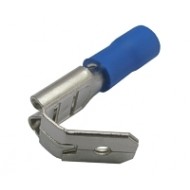 Zdierka faston rozvádzač 6.3mm, vodič 1.5-2.5mm modrý Zdierka faston rozvádzač 6.3mm, vodič 1.5-2.5mm modrý