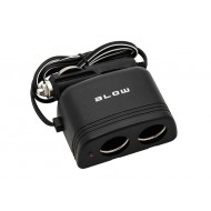 Autoadaptér 2x 12/24V s káblom Autoadaptér 2x 12/24V s káblom