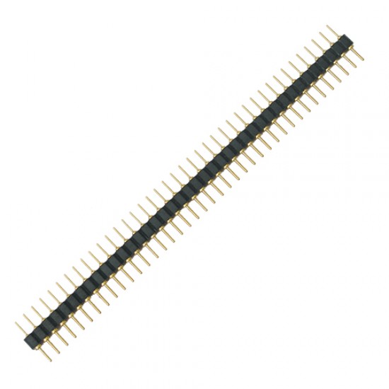 Lámacia radová vidlica obojstranná 40 pin, RM = 2,54 mm, pozlátené kontakty Lámacia radová vidlica obojstranná 40 pin, RM = 2,54 mm, pozlátené kontakty