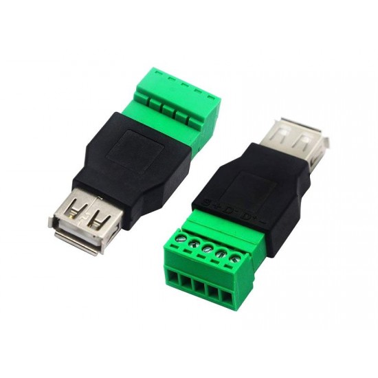 Zdierka USB-A so svorkovnicou