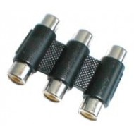 Spojka CINCH kábel 3x zdierka-3x zdierka Spojka CINCH kábel 3x zdierka-3x zdierka