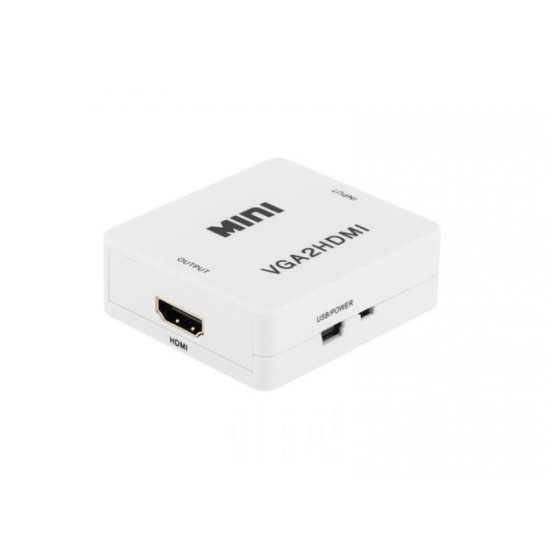 Prevodník signálu VGA - zásuvka HDMI CABLETECH KOM0846