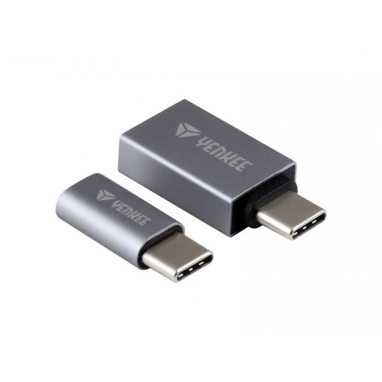 Adaptér YENKEE USB C na Micro USB,USB A YTC 021