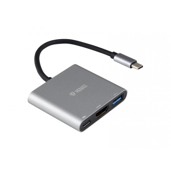 Adaptér YENKEE USB C na HDMI, USB,C,A YTC 031 Adaptér YENKEE USB C na HDMI, USB,C,A YTC 031