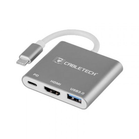 Adaptér CABLETECH USB C na HDMI 2.0, USB 3.0 ,C,A Adaptér CABLETECH USB C na HDMI 2.0, USB 3.0 ,C,A