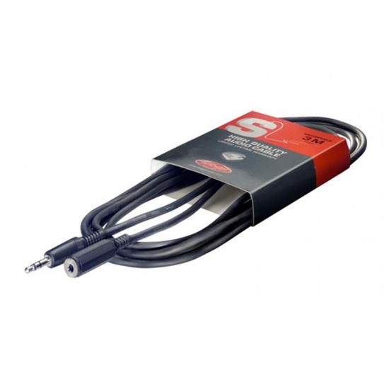 Kábel STAGG JACK 3.5 konektor/JACK 3.5 zdierka 3m Kábel STAGG JACK 3.5 konektor/JACK 3.5 zdierka 3m