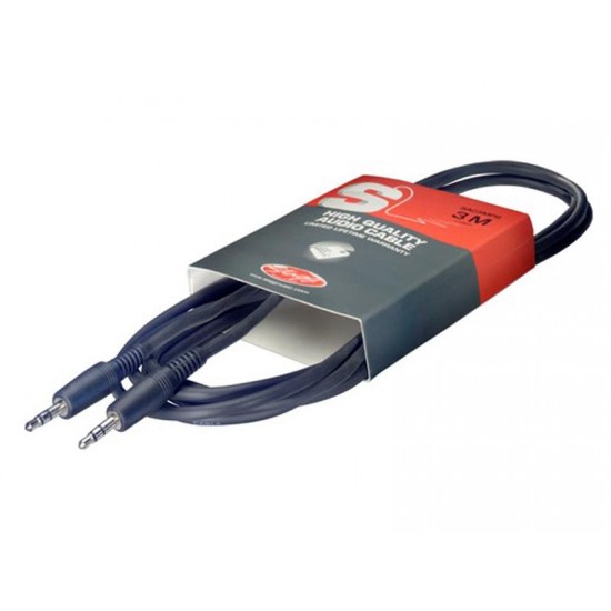 Kábel stereo MINI JACK/MINI JACK, 1 m Stagg SAC1MPS Kábel stereo MINI JACK/MINI JACK, 1 m Stagg SAC1MPS