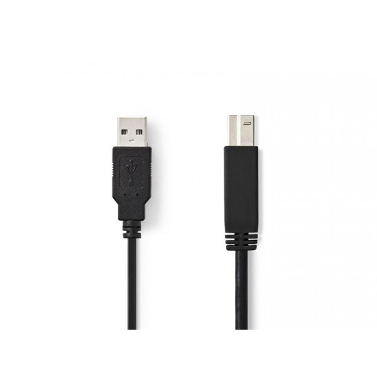 Kábel NEDIS 1x USB 2.0 A konektor - 1x USB 2.0 B zdierka 1m Kábel NEDIS 1x USB 2.0 A konektor - 1x USB 2.0 B zdierka 1m