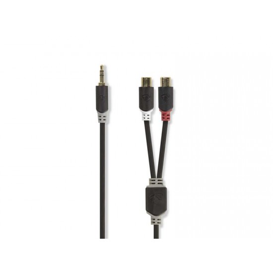 Kábel NEDIS JACK 3.5 stereo/2xCINCH 0,2m