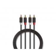 Kábel NEDIS 2xCINCH konektor/2xCINCH konektor 3m Kábel NEDIS 2xCINCH konektor/2xCINCH konektor 3m
