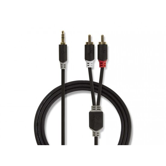 Kábel NEDIS JACK 3.5 stereo/2xCINCH 3m