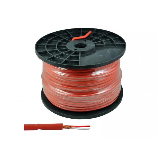 Vodič mikrofónny stereo 6mm červený Vodič mikrofónny stereo 6mm červený