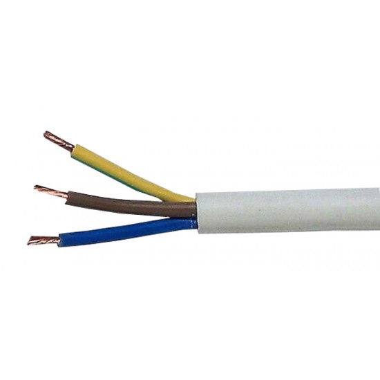 Kábel 3x0,75mm2 guľatý 230V H05VV-F (CYSY) Kábel 3x0,75mm2 guľatý 230V H05VV-F (CYSY)
