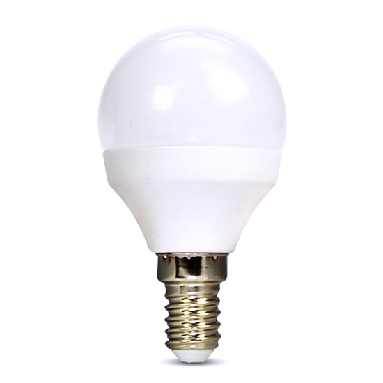 Žiarovka LED E14 8W miniGLOBE biela neutrálna SOLIGHT WZ430-1