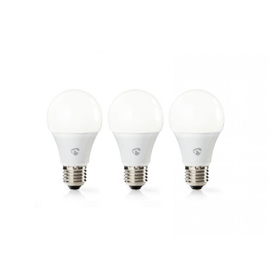 Žiarovka LED E27 9W teplá biela NEDIS WIFI 3ks