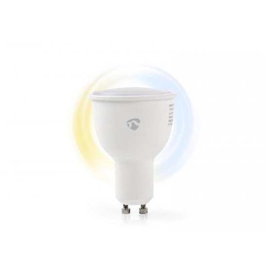 Múdra WiFi žiarovka LED GU10 4.5W biela NEDIS WIFILW10WTGU10 SMARTLIFE
