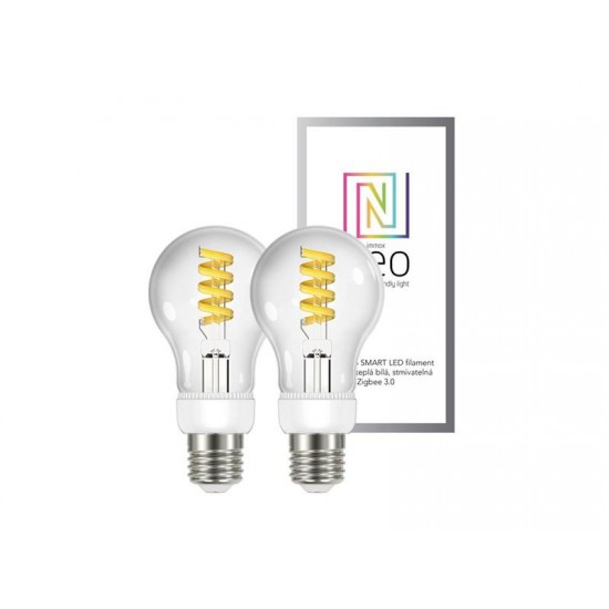 Múdra žiarovka LED E27 5W biela IMMAX NEO SMART ZIGBEE 3.0 filament 2ks