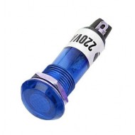 Kontrolka 230V s tlejivkou, modrá do otvoru 10mm Kontrolka 230V s tlejivkou, modrá do otvoru 10mm