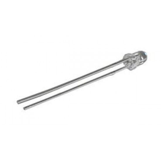 LED 3mm biela 4500mcd/20° čirá LED 3mm biela 4500mcd/20° čirá