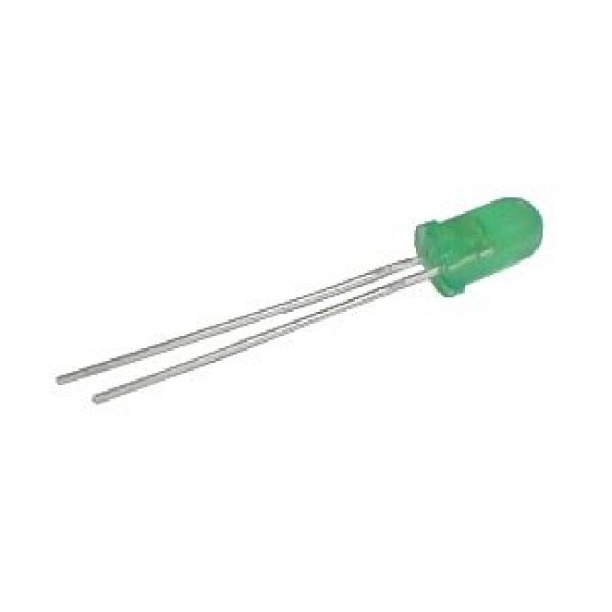 LED 5mm zelená 2mA nízkopríkonová difúzna LED 5mm zelená 2mA nízkopríkonová difúzna