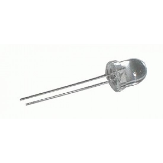 LED 8mm modrá 3000mcd 20° čirá LED 8mm modrá 3000mcd 20° čirá