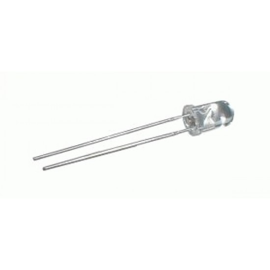 LED 5mm modrá 2mA nízkopríkonová číra