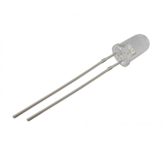 LED 5mm biela 22000 - 25000mcd 15° číra LED 5mm biela 22000 - 25000mcd 15° číra