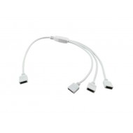 Rozbočovací kábel Y pre RGB s konektormi, 4p, 1+3x zásuvka Rozbočovací kábel Y pre RGB s konektormi, 4p, 1+3x zásuvka