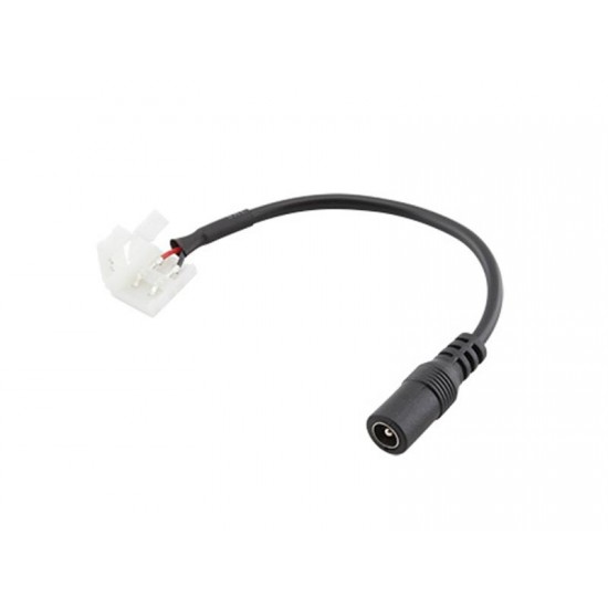 Napájecí kábel pre LED pásik s konektormi, 2p + DC 5,5 x2,1mm zásuvka, 15 cm Napájecí kábel pre LED pásik s konektormi, 2p + DC 5,5 x2,1mm zásuvka, 15 cm