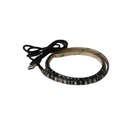 LED pásik s USB Geti GLS34W, 90 cm, teplá biela